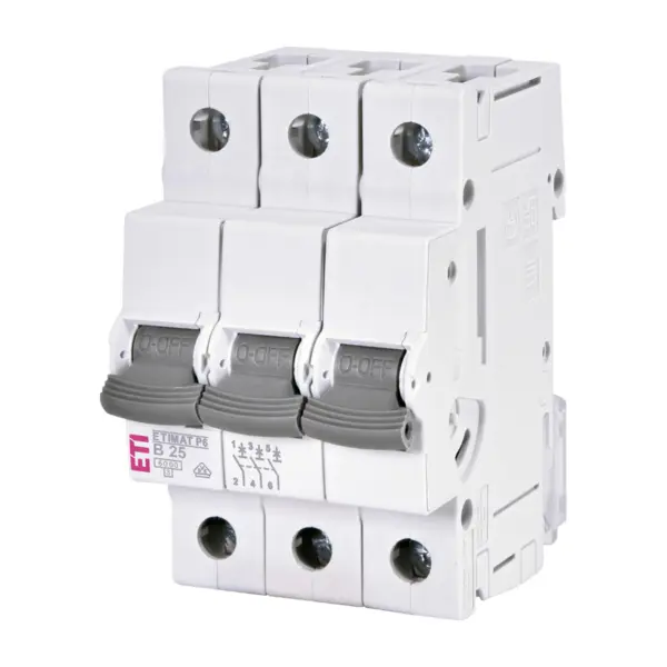 Intrerupator de circuit ETIMAT P6 3P B25 230V 400V ETI 001900312