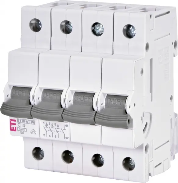 intrerupator de circuit etimat p6 3p+n c4 001900426
