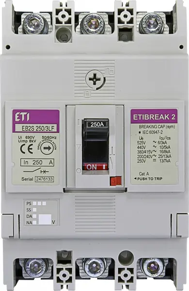 intrerupator de circuit in car eb2s 250/3lf 250a 3p 004671813