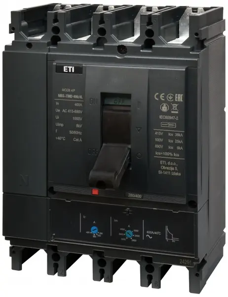 intrerupator de circuit in car nbs-tmd 400/4l 400a 4p 004673104