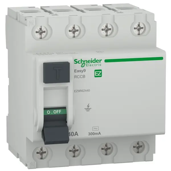 Intrerupator diferential RCCB Easy9 4P 40A/300mA tip AC Schneider EZ9R62440