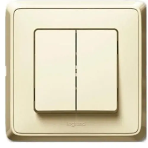 Intrerupator dublu ivoar Legrand Cariva 773905