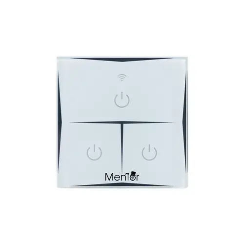 Intrerupator inteligent wireless Mentor WiFi 10A 1800W, triplu, cu touch