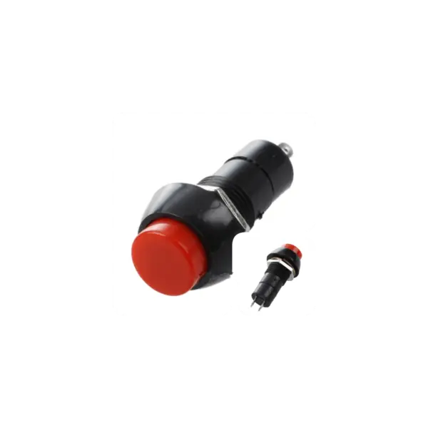Intrerupator Push Rosu cu Retinere 3A Engros