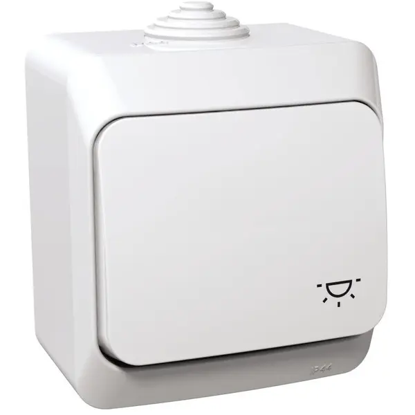 Intrerupator revenire cu indicator luminos Schneider Cedar WDE000513, alb