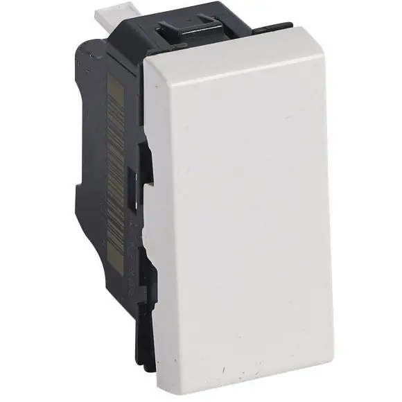 Intrerupator simplu 1 modul Legrand Mosaic 077000 / 077000L, alb