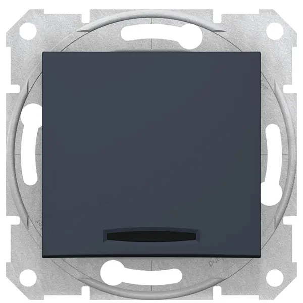 Intrerupator simplu 10 AX cu indicator luminos Schneider Sedna SDN0400370, grafit