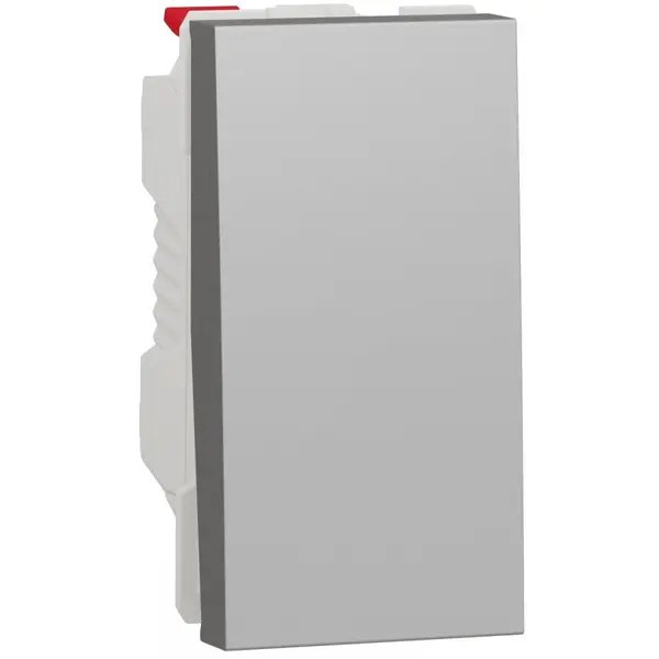 Intrerupator simplu 10A 1 modul Schneider Noua Unica NU310130, aluminiu