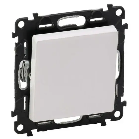 Intrerupator simplu Legrand 752101, 10AX, 10A, 250V, IP20, alb