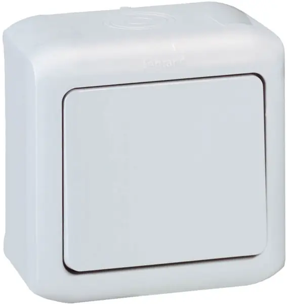 Intrerupator simplu Legrand - Forix 782360, 10AX, IP 44, alb