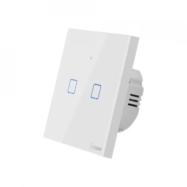 intrerupator smart cu touch sonoff t0 eu tx , wifi, (2 canale)