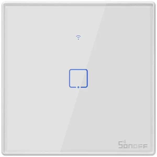intrerupator smart cu touch wifi + rf 433 sonoff t2eu1c tx, (1 canal)