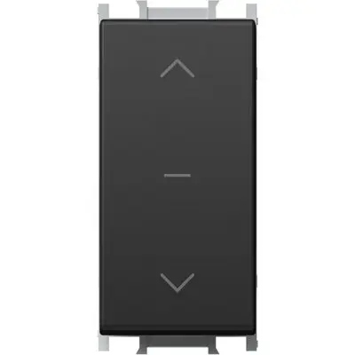 Intrerupator storuri negru 1-0-216AX 250V, TEM Modul TEM-SM40SBNT10-U