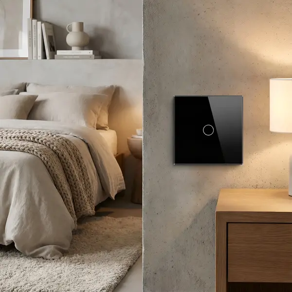 Intrerupator touch cap scara, negru - Default Title
