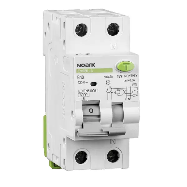 intreruptoare automate diferentiale ex9bl-n 1p+n b16 30ma, 107622, noark