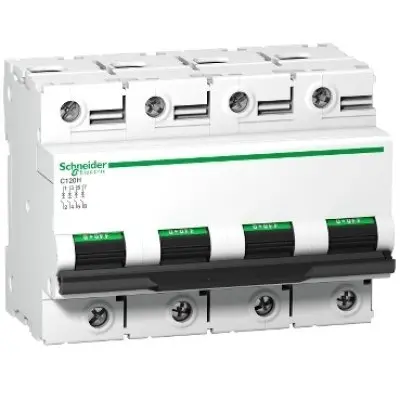 Intreruptor Acti9 C120H, 4P, 125A, curba C Schneider A9N18481