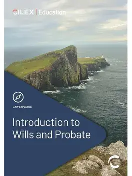 Introduction to Wills and Probate, Paperback/CILEX Education