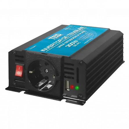 Invertor Auto 12V 220V, Putere Convertor 300W cu Unda Sinusoidala Pura, TED Electric TED000408