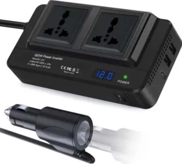 Invertor curent auto 300W 12V/220V USB CC8200
