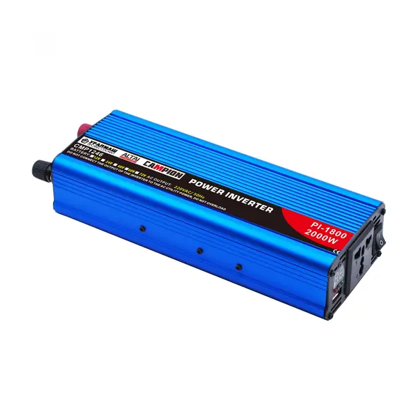 Invertor curent cu 2 prize Campion Pi1800, 12V la 220V, 2000W, Eficienta 85%