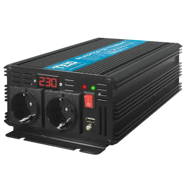 Invertor de la 12V la 230V 2500W undă sinusoidală pură, TED000392