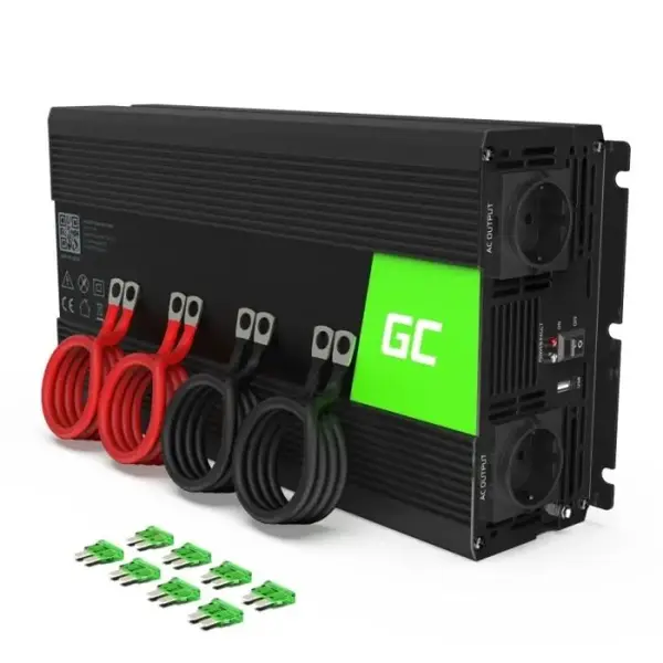 Invertor de tensiune 12V -> 230V, 3000W, INV12, Greencell