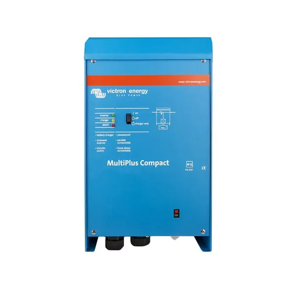 Invertor fotovoltaic Victron Energy MultiPlus Compact CMP121800000, 12 Vdc - 230 Vac, 800 VA, incarcare acumulator 5 A, comutator de transfer 16 A, port VE.Bus