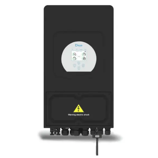 Invertor monofazat Deye Hibrid SUN-6K-SG03LP1-EU-BLACK, 6 kW, 135 A, LCD, 2 MPPT, IP65, negru