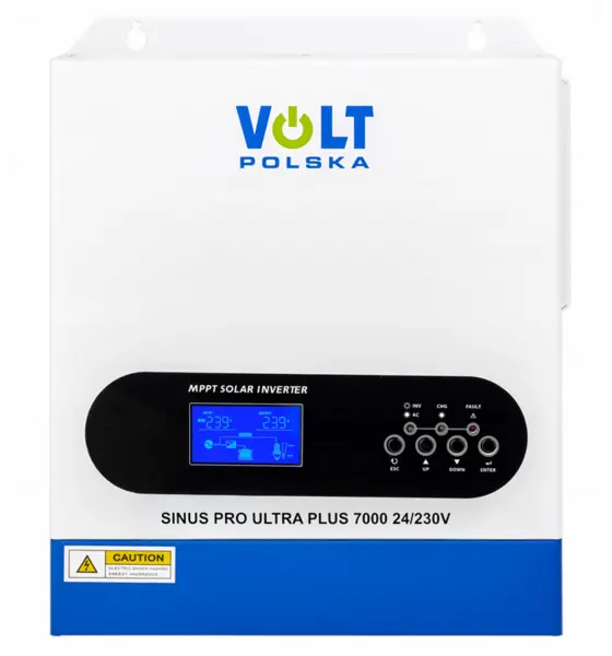 Invertor Off-Grid, Solar Sinus Pro Ultra Plus 7000 24/230v (3500/7000w) wi-fi + 100a mppt (60-500v), Volt Polska