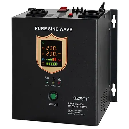 Invertor Solar Off-Grid 500W 800Va, Pv Ac, 20A, Pentru Baterii De 12V, Kemot Prosolar 800, Urz3416