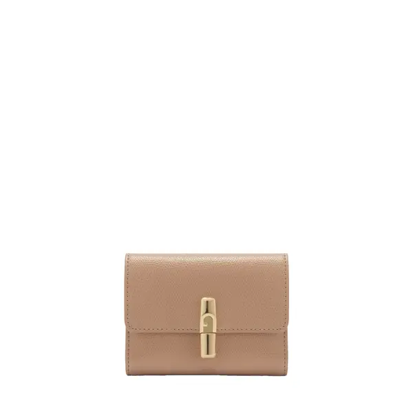Iride s compact wallet greige + sabbia