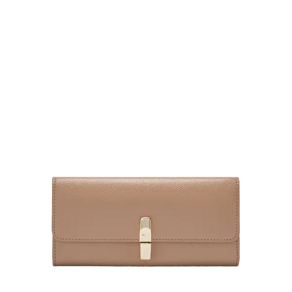 Iride xl continental wallet greige + sabbia