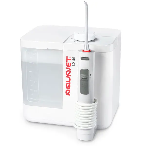 Irigator bucal Little Doctor Aquajet LD-A9, profesional, 400–1800 impulsuri/minut, 4 duze incluse, maner ergonomic Soft-Touch