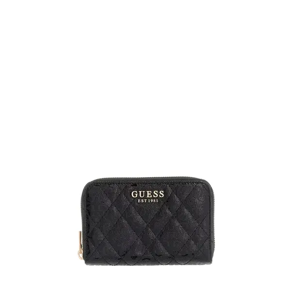 Isemay patent look wallet black