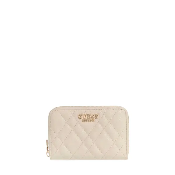 Isemay patent look wallet off white