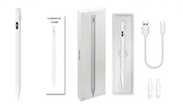 iSEN Pencil K-394 Touch, Alb, Afisaj digital, 105 mAh, Compatibil cu Apple, Android, Hongmeng, partial cu Windows OS
