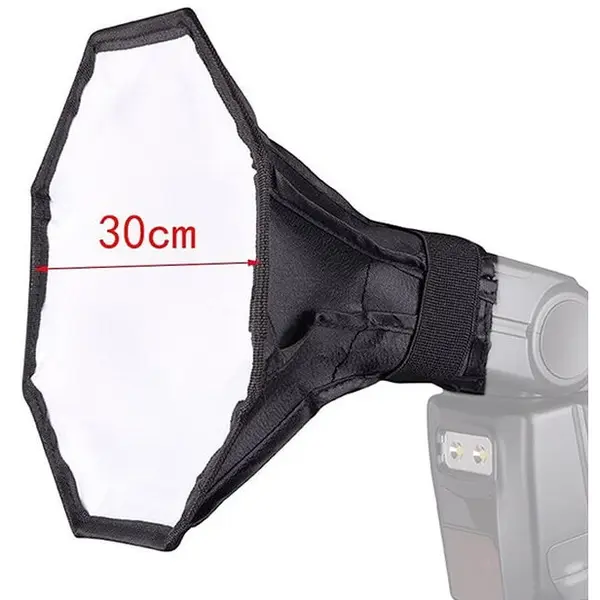 iShoot Mini softbox octogonal 30cm pentru blitz speedlite