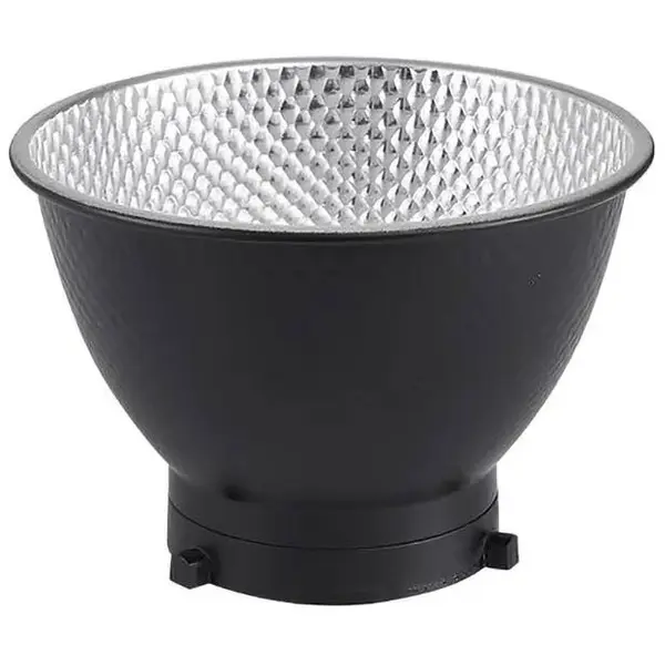 iShoot Reflector aluminiu 18cm pentru blitz Bowens Small Fish, Argintiu-Alb-Negru