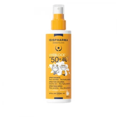 Isis Uveblock SPF50+ spray kids x 200ml Zephyr Labs