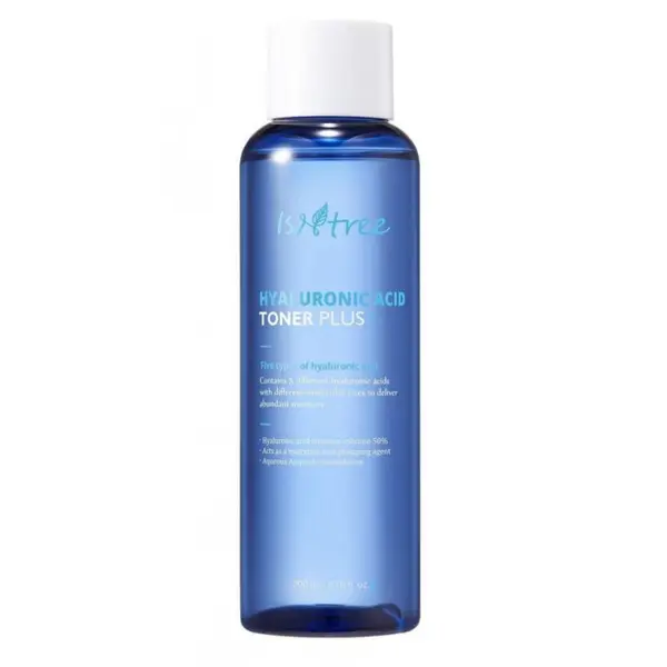 Isntree Hyaluronic Acid Toner Plus Toner facial cu 5 tipuri de acid hialuronic Volum 200 ml
