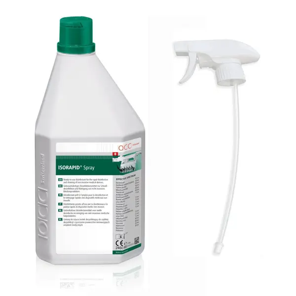 ISORAPID Spray 1L cu pulverizator – Dezinfectant rapid pentru instrumentar și suprafețe