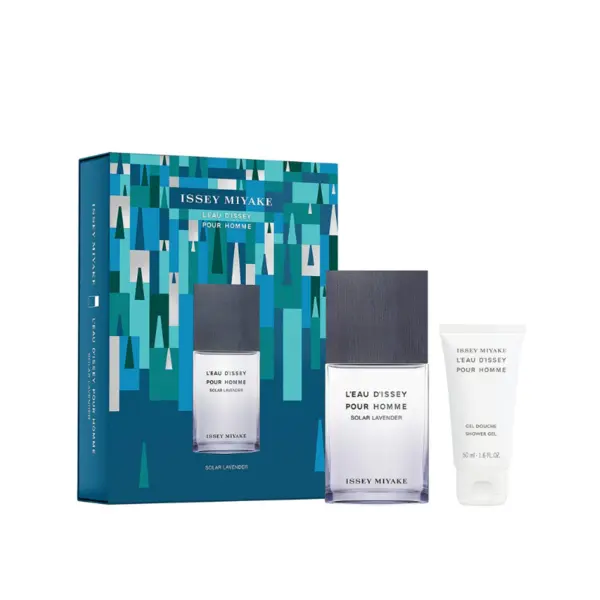 Issey Miyake L'Eau d'Issey Solar Lavender Set cadou pentru Bărbați Volum EDT 50 ml + 50 ml gel de duș