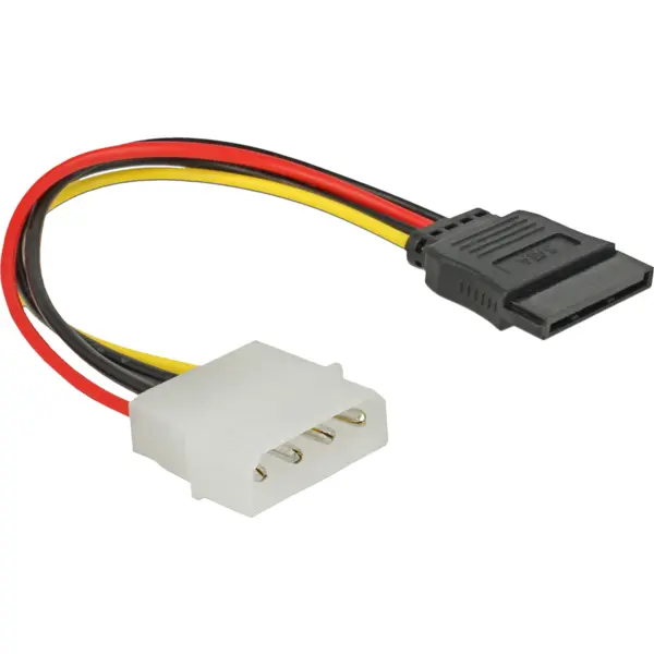 IT-BUDGET Cablu adaptor alimentare IT-BUDGET, Molex 4-pini la SATA 15-pini, 15 cm