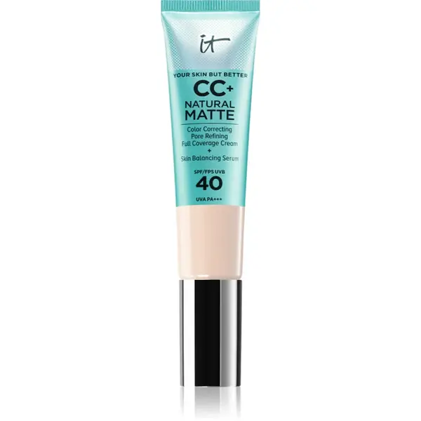 IT Cosmetics Your Skin But Better CC+ Natural Matte crema CC pentru un aspect mat SPF 40 Fair Porcelain 32 ml