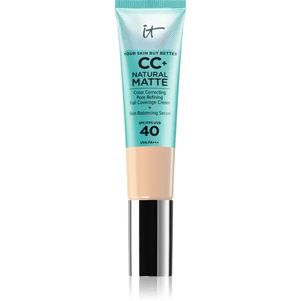 IT Cosmetics Your Skin But Better CC+ Natural Matte crema CC pentru un aspect mat SPF 40 Fair 32 ml