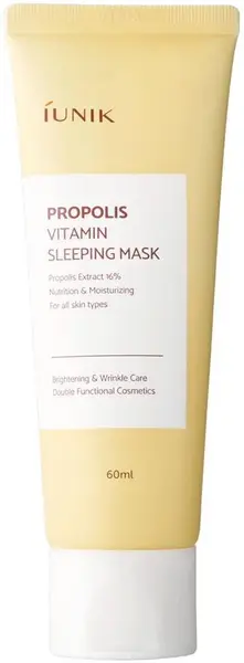 iUNIK Propolis Vitamin Mască de față de noapte, 60 ml