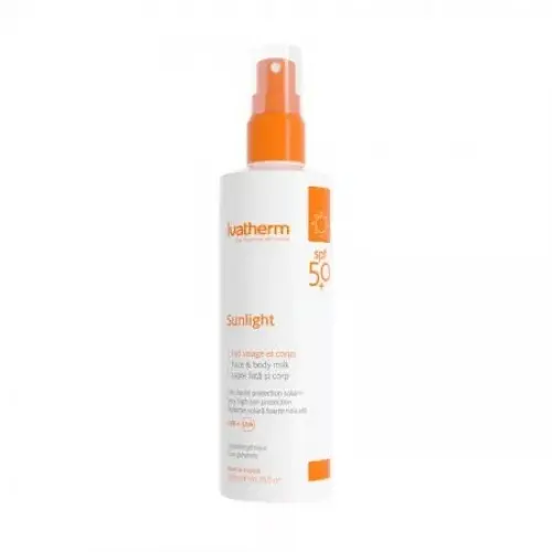 Ivatherm Sunlight lapte pentru fata si corp cu protectie solara SPF 50+, 200 ml Zephyr Labs