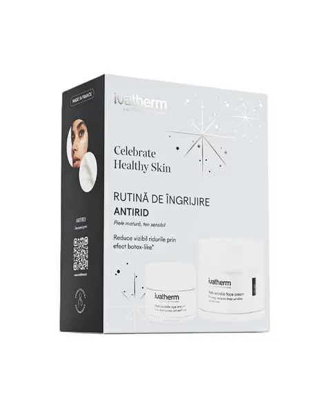 Ivatherm Una PK crema anti-aging 50 ml + crema anti-aging contur ochi 15 ml - pachet rutina de ingrijire anti-age