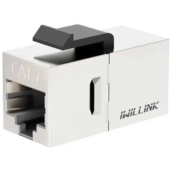 Iwilink Adaptor Prelungire Cablu Retea STP CAT 7, 10Gbps, RJ45 Mama-Mama, Gigabit, Metalic