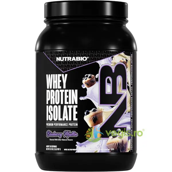 Izolat Proteic din Zer cu Aroma de Briose cu Afine 907g